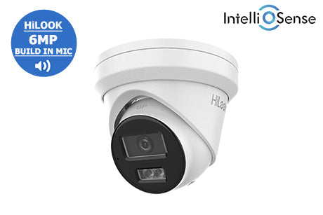 HL-IPC-T262H (2.8mm)   HiLook 6MP WDR Network Turret Dome with Audio & AI