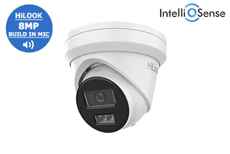 HL-IPC-T282H (2.8mm)   HiLook 8MP WDR Network Turret Dome with Audio & AI