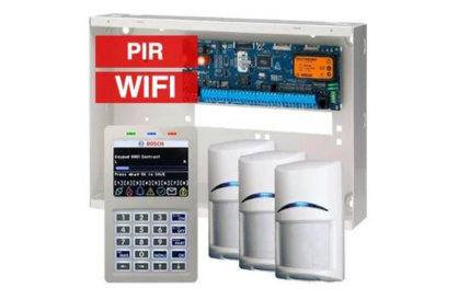 BOSCH, Solution 6000, Alarm kit, Includes CC610PB panel, CP737B Wifi Prox LCD keypad, 3x ISC-BPR2-W12 PIR detectors